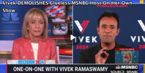 WATCH: Vivek Spars with MSNBC Host Live on TV