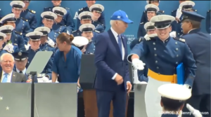 WATCH: Biden Bangs Head on Helicopter in Another Embarrassing Incident