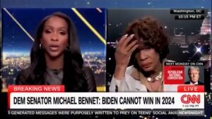 WATCH: Maxine Waters Has 26-Second-Long Wig-Induced Malfunction on CNN
