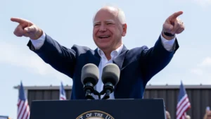 WATCH: Walz Walks Away When Pressed on Stolen Valor Accusations