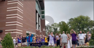 WATCH: Vance and His Family Get Awesome Reception at College Football Game, Have Epic Interaction with Fans