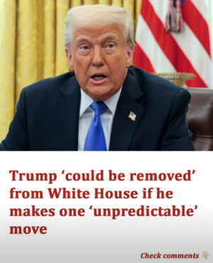 Trump ‘could be removed’ from White House if he makes one ‘unpredictable’ move