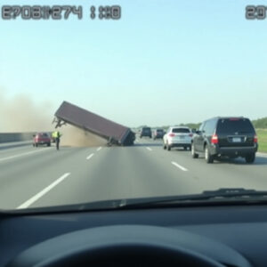 One second it was a normal drive… then this showed up in front of us.