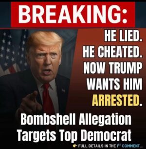 Trump says this top Democrat should be ARRESTED over what he did…See more