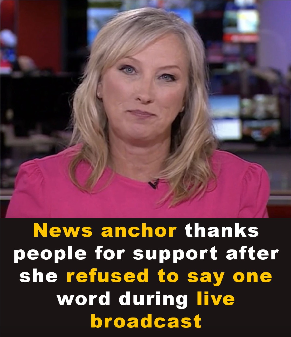 BBC news presenter refuses to speak word during broadcast