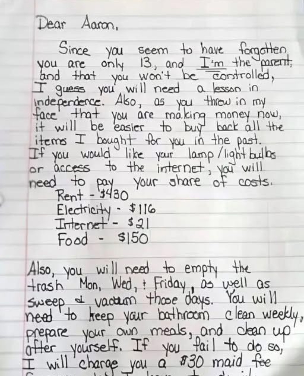 Mom Leaves a Note on Her “Disrespectful” Son’s Door—Now It’s Going Viral