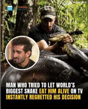 Man Who Tried To Get Eaten Alive By Snake Filmed The Whole Thing