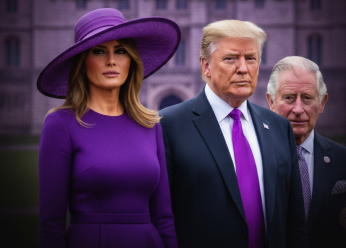People Are Noticing the Same Detail About Melania as She and Donald Trump Meet King Charles