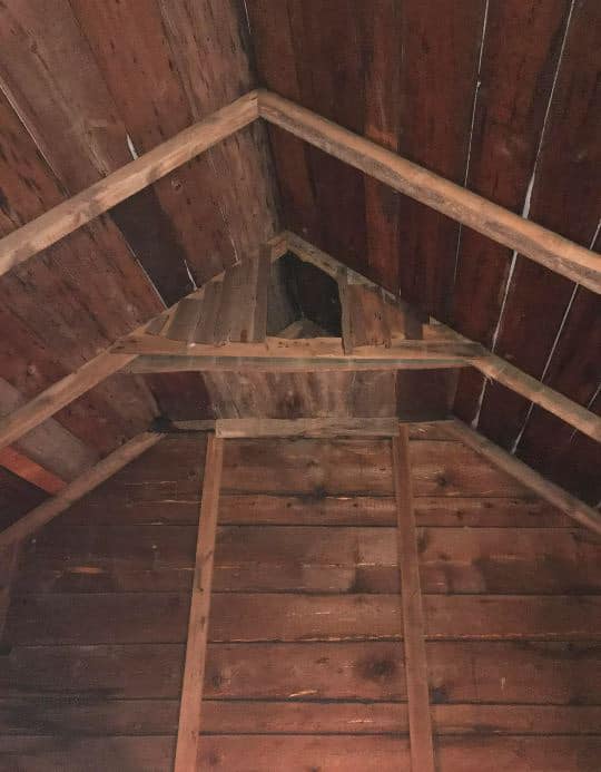 Weird Little ‘Room’ in the Peak of My Old Barn. No Way to Access It. It’s Only a Few Feet Across.