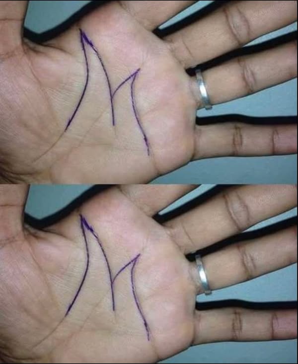 The Meaning of the Letter ‘M’ on the Palm of Your Hand Will Leave You Speechless 😮😮👇