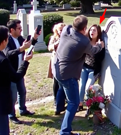 At the cemetery, my brother shoved me against the gravestone, snarling: “This is where you