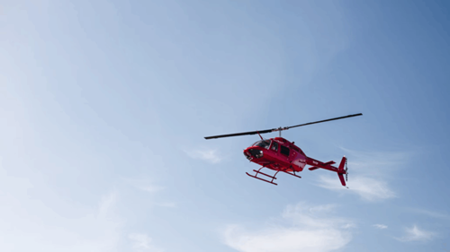 Three crew members were seriously hurt after a medical helicopter went down on a Sacramento highway.