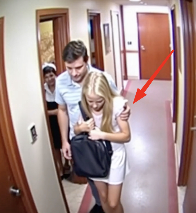 A motel maid notices a young girl entering the same room with her stepfather every