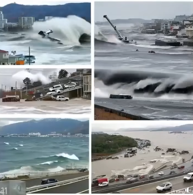 Reports here, unbelievable earthquake with large magnitude tsunami warning just
