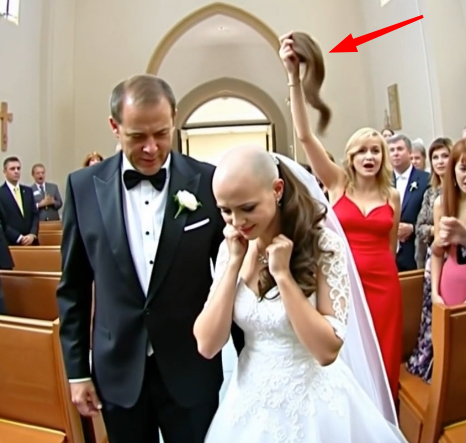 During the wedding, my mother-in-law came up to me and ripped off my wig, showing