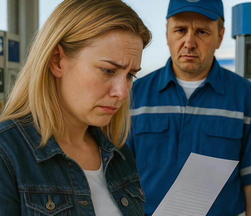 My husband and I stopped to refuel when the gas station attendant came up to me and handed me a note: “Run away from him, say you’re going to the bathroom, and leave…”