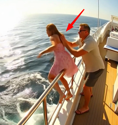 😨😱He pushed his wife into the sea, dreaming of seizing her fortune together with his