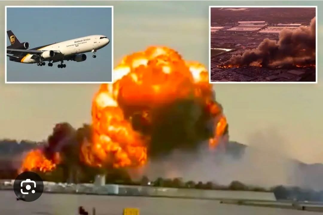 Sh0ck moment Boeing plane engine bursts into flames sparking emergency landing as passenger says ‘I sent goodbye texts’