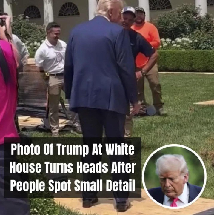 Photo Of Trump At White House Rose Garden Turns Heads After People Spot Small Detail