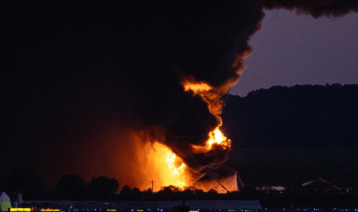 BREAKING : A Plane Has Gone Down Near Louisville International Airport
