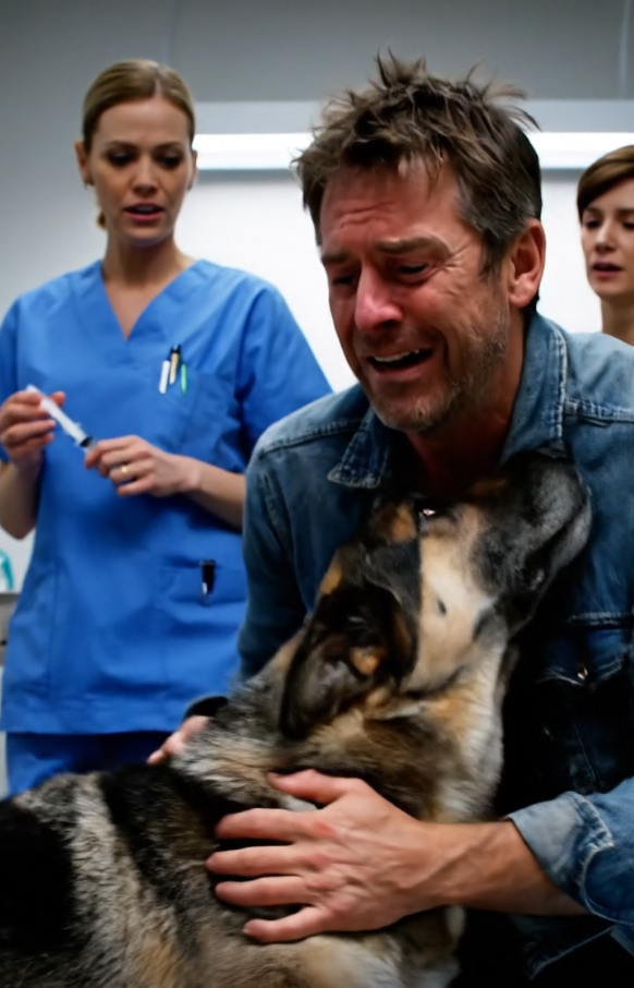 Dying Dog Hugs Owner Before Euthanasia – But Vet Notices Something STRANGE…