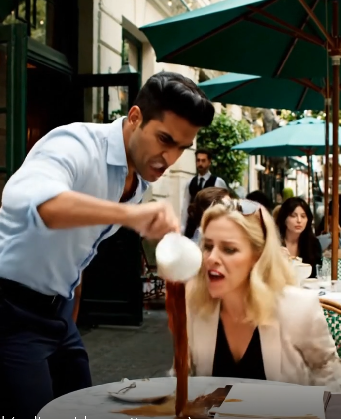 She Dumped Her Coffee on a Stranger’s Table — Big Mistake… She Had No Idea Who She Messed With.